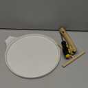 SENSARTE Nonstick Crepe Pan with Spreader, 10-Inch Natural Ceramic Coating Dosa Pan Pancake Flat Skillet Tawa Griddle with Stay-Cool Handle, Induction Compatible (White)