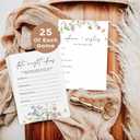 2 x GardenCity Bridal Shower Games Set for 25 Guests - 6 Fun Activities, Double-Sided Cards (Floral)