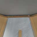 LOAAO 24X32 Inch Bathroom Mirror with Wood Grain Colored Metal Frame, Rounded Rectangle Metal Framed Bathroom Mirror, Anti-Rust, Hangs Horizontally or Vertically