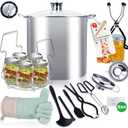 Canning Pot-Canning Supplies Starter Kit, Canning Tool Kits Set for Beginners, Stainless Steel Water Bath Canner Kit with Rack for Canning