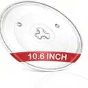 10.6" Microwave Glass Plate, Microwave Plate Replacement, Clear Turntable with GE, Panasonic, LG, Magic Chef, Hotpoint