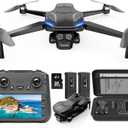 4K GPS Drone with Camera for Adults, Brushless Motor, 4.5" HD Screen Remote with 2 Batteries 60 Min Flight, with SD Card, Foldable Quadcopter Under 249g, Auto Return, Follow Me, 3 Speed Mode
