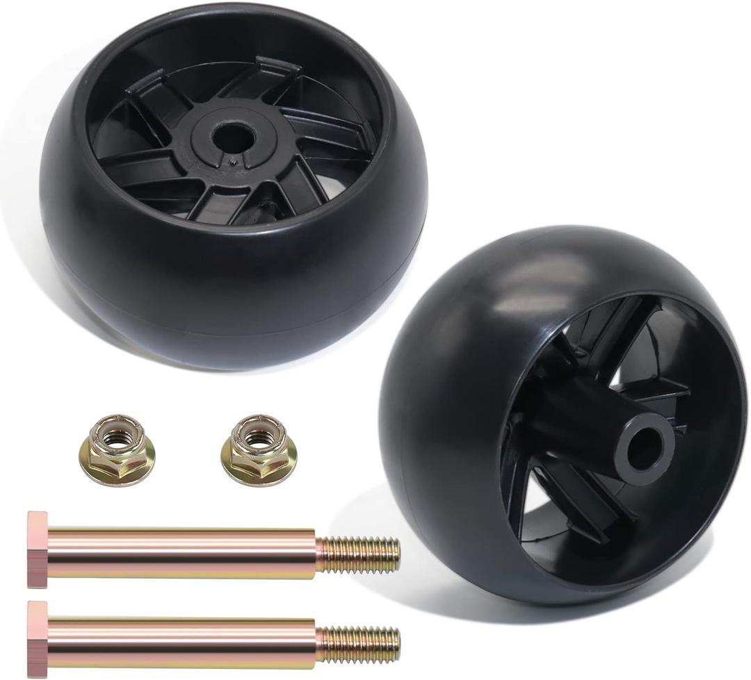 CheeMuii 2 Pack Deck Gauge Wheels Kit Fit for Most 42" 46'' 48'' 50" 52'' and 54" Decks Replace for Husqvarna 532174873 589527301 for Cub Cadet 753-04856A for MTD 133957 174873 734-03058, etc