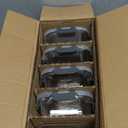 M MCIRCO [5-Packs, 36 Oz Glass Meal Prep Containers with Snap Locking Lids Glass Food Containers,Airtight Lunch Container,Microwave, Oven, Freezer and Dishwasher (4.5 Cup) (Gray)