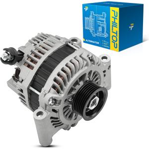 PHILTOP Alternator Compatible with Ford Fusion 2006-2009 3.0L, Mercury Milan 2006-2009 3.0L, Lincoln Zephyr 2006 High Amp Alternators Replace 11173N 12V 150Amp CW S6 6-Groove Pulley