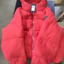 GUESS Women's Elly Padded Jacket (Red, M)