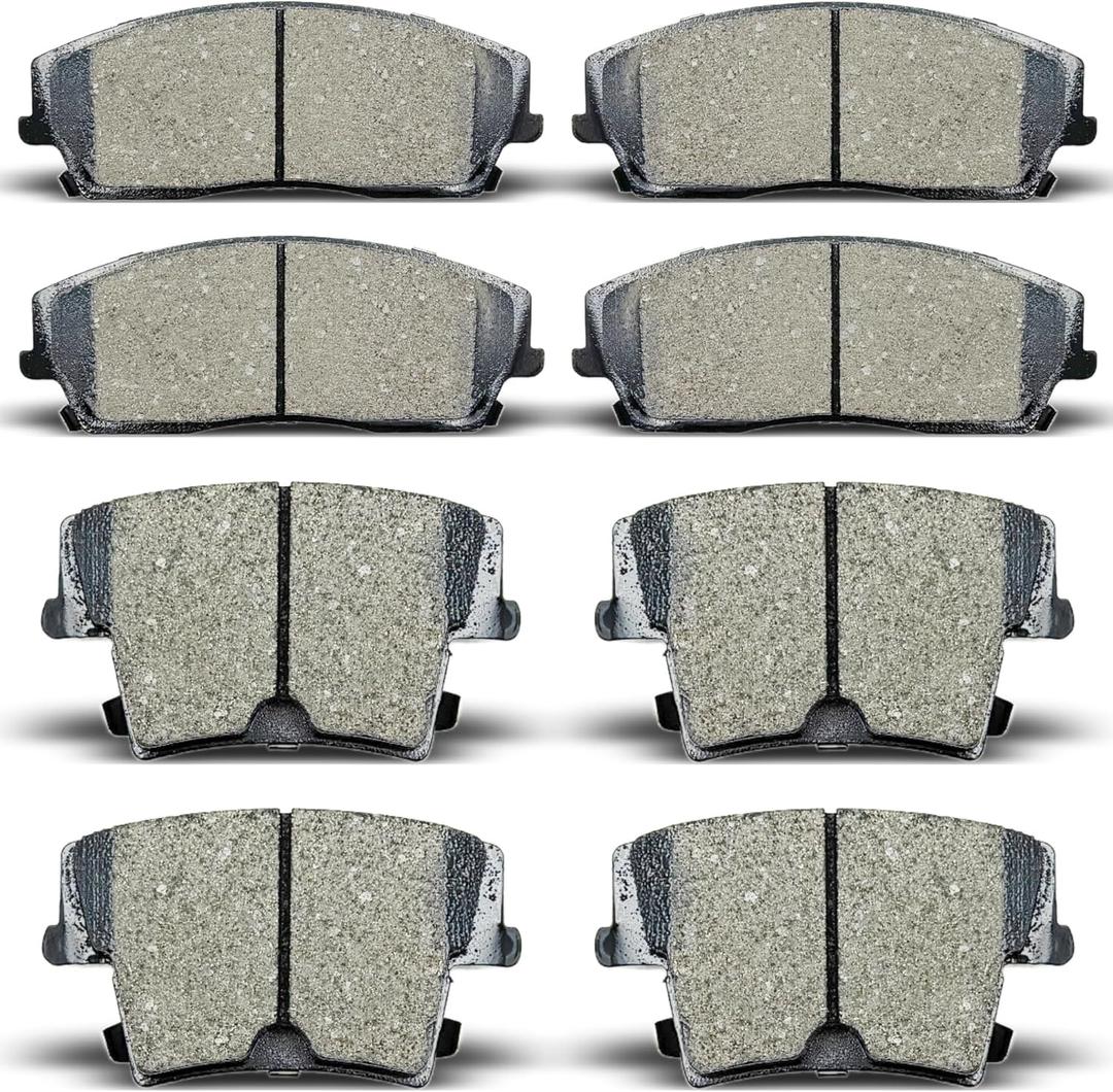 TALAMOYI Front Rear Ceramic Brake Pads Compatible with 2005-2020 Chrysler 300, 2009-2018 Dodge Challenger, 2006-2017 Dodge Charger, 2005-2008 Dodge Magnum