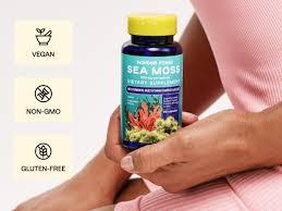 Wonder Family Sea Moss Dietary Supplement Capsules, 500mg per capsule, 60 capsules, Pack Of 4 exp 08/2026