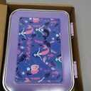 MaMix Kids Lunch Box Stainless Steel,3 Compartments Leak-Proof Bento Box for Kids for Sandwich, Lunch Containers Freezer Safe (purple)