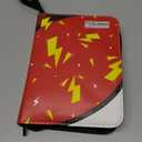 Trading Card Binder 4 Pocket,400 Pocket Card Collection Binder with 50 Removable Sleeves,PU Waterproof Top Card Book,3-Ring Zipper Collectible Trading Card Album for MTG/TCG/Card Holder GiftRed (Small)