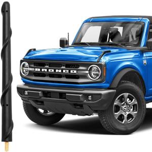 BASIKER Short Antenna Compatible with Ford Bronco 2019 2020 2021 2022 2023 2024 2025, Bronco Antenna Replacement,7 Inch Ford Bronco Accessories Car Radio Antenna Mast Screw