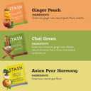 STASH Green Tea Variety Pack – Caffeinated, 6 Boxes of 18-20 Tea Bags Each – Pomegranate Raspberry, Premium Green, Moroccan Mint, Ginger Peach, Chai Green & Asian Pear Harmony (EXP 06/01/28)
