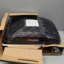 MAXXAIR Maxxfan Deluxe Vent, Fan and Vent Cover All in One - Powerful 4-Speed Reversible Fan with Thermostat, Built-in Rain Cover, Exhuast Air Only, Fits 14"" x14 Roof Openings, Smoke (00-06401K)