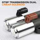 GTSP Transmission Dual Linear Solenoid with Gasket Compatible with Accord 03-07 CRV 02-11 Acura RSK 02-06 TSX 04-08 Replace for #28260-PRP-014 90428C