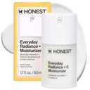 Honest Beauty Everyday Radiance Vitamin C Lightweight Moisturizer, Brightens Improves Skin Tone, Gentle for Sensitive Skin, Fragrance-Free, Vegan, 1.7 fl oz