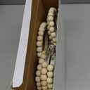 AceOrbit 12 Pcs 3 Inches Beaded Embroidery Hoop DIY Paint Craft Kit Boho Wooden Beaded Embroidery Hoops Frames Circle Round Cross Stitch Hoop for Art Craft Sewing Women Adults