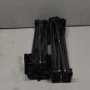 Opliy Camping Stool 2 Pack,13 Inch Portable Folding Stool for Outdoor Gardening and Beach Hiking Fishing,Foot Stool with Carry Bag (Black)