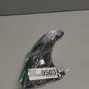 Generic Premium SUP Single Center Fin: No-Tool Installation with Screw, Fiberglass Reinforced Replacement Fin for Paddle Boards, Large, black