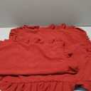 JIUZHEN Throw Pillow Covers with Ruffles, Soft Solid Decorative Velvet Pillow Covers for Couch Sofa Bed, Home Decor Cushion Case for Living Room and Bedroom, Pack of 2, 16 x 16 Inches, Red