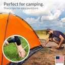 Pinnacle Mercantile 60 Pack Tent Stakes Metal Garden Edging Fence Hooks Pegs Christmas Decoration Stakes Made USA 9 inches Long