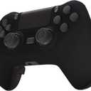 eXtremeRate Black Decade Tournament Controller (DTC) Upgrade Kit for PS4 Slim Pro Controller JDM-040 050 055, Upgrade Board & Ergonomic Shell & Back Buttons & Trigger Stops - NO Controller