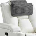 Recliner Pillow Soft Corduroy Neck Pillow for Recliner, Adjustable Recliner Headrest Pillow with Weighted Back Flap Non-Slip Head Pillow for Recliner, Couch, Chair, Sofa