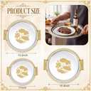 3 Pack Metal Serving Trays, Cute, Silver, Gold