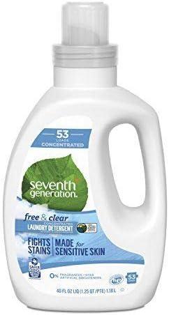 Seventh Generation Natural 53 Loads concentrated Laundry Detergent Free & Clear - 40 fl oz