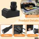 BQMAX G511-0055-W1 Ignition for Charbroil Grill Ignitor Replacement Kit, Electronic Ignition Module and 2 Push Grill Igniters Button with Wires for Charbroil Surefire Ignition Systems, 4 Outlets