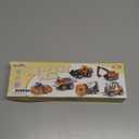 Kids Diecast Construction Vehicles Metal Engineering Cars Set Toys Play Trucks for Boys Age 3 4 Birthday Party Supplies Cake Topper (Pack of 6)