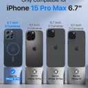 Faiono Magnetic for iPhone 15 Pro Max Case [Full Camera Protection][Military-Grade Protection][Compatible with MagSafe] Shockproof Protective Slim Phone Case for iPhone 15 Pro Max, Midnight Blue