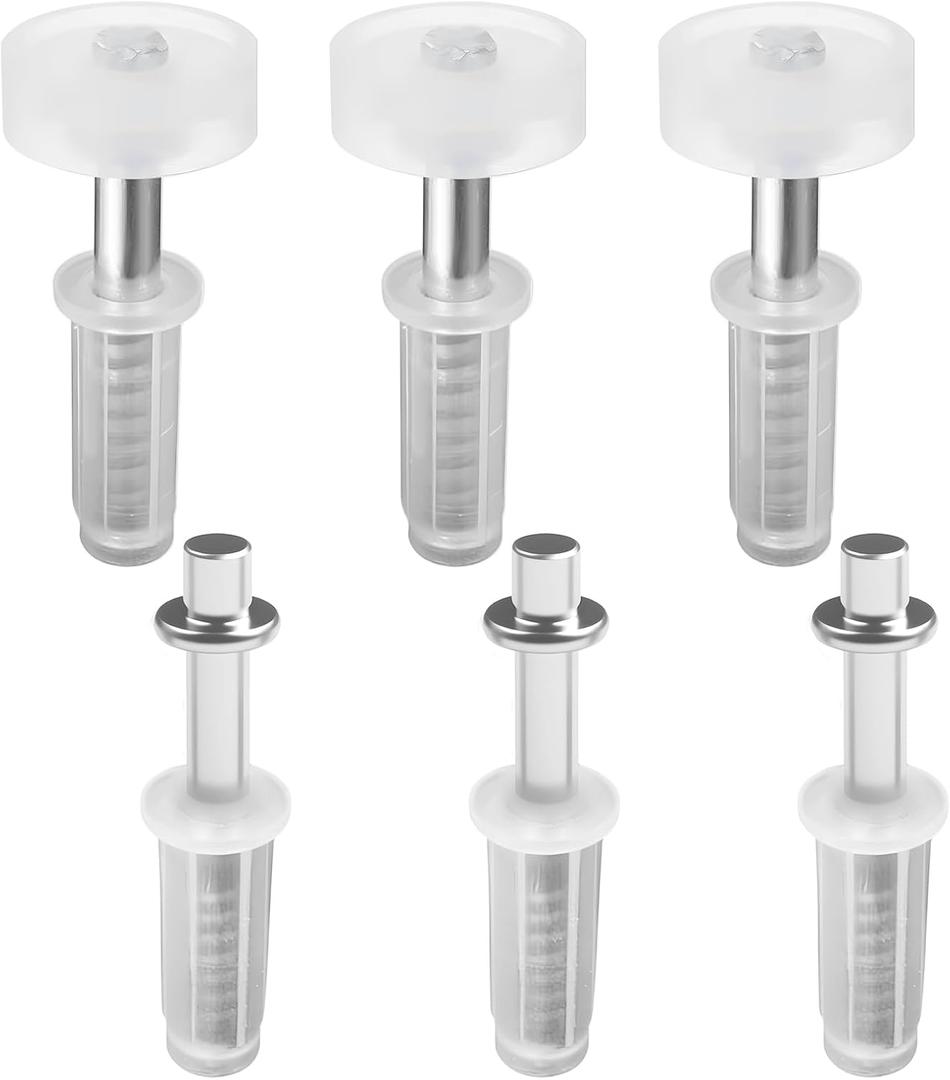 6pcs Bifold Door Repair Kit, Bifold Door Hardware Repair Replacement with 3/8-inch Pivot,Spring Loaded Hardware Kit,Bifold Door Repair Kit for Closet Door Accordion Barn Door.