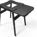 Ninja Outdoor Side Table and Grill Stand, Adjustable Height, Weather Resistant, Compatible with Ninja Woodfire Collection OG700, OG800, OG900, & OO100 Series, XSKUNSTANDTBL