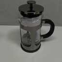 Veken French Press Coffee Maker 21oz 0.6 L, Single Serve Small Pot, Heat Resistant Thickened Borosilicate Glass,Stainless Steel Brewer,Cold Brew Cafetera Teapot for Kitchen Travel Camping, Dark Pewter