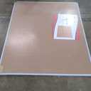 VIZ-PRO Large Cork Bulletin Board, 60 X 48 Inches, Wall-Mounted Corkboard with Silver Aluminium Frame for School, Office, and Home 5' X 4'