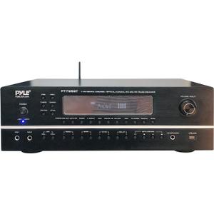 Pyle 7.1-Channel Hi-Fi Bluetooth Stereo Amplifier - 2000 Watt AV Home Theater Speaker Subwoofer Surround Sound Receiver w/Radio, USB, RCA, HDMI, MIC in, Supports 4K UHD TV, 3D, Blu-Ray - PT796BT.5
