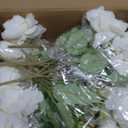 12 Bundles Peonies Artificial Flowers Artificial Peonies Silk Flowers Fake Peonies Artificial Flowers Wedding Home Table Decoration Realistic Peonies Bouquet for Centerpiece Table (White) (Set of 12 12-inch Peony Bouquets)