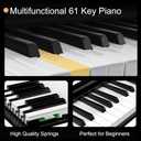 61 Key Keyboard Piano with Built-in Speaker and Microphone, Portable Electronic Digital Piano for Beginners, Perfect Musical Starter Instrument, Ideal Gift for Aspiring Musicians