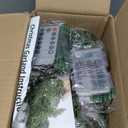 Cedar Christmas Garland with Lights for Mantle - 2 pack Decorations 6 ft Realistic Lighted Faux Pine Garlands for Xmas Home Decoration Indoor Stairs Railing Fireplace Outdoor Prelit Garland Door Decor