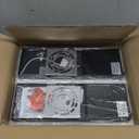 HITTO Dusk to Dawn Outdoor Lighting,Porch Lights Outdoor IP65 Waterproof Exterior Lighting Fixtures 12W LED Ripple Crystal Modern Outside Light for House Hallway Doorway Patio,14.2'' Black, 2PCS