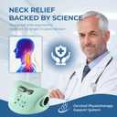 YOUKADA 2025 Upgarded Neck Massager, 3 in 1 Modes, Shoulder Relaxer, Neck Stretcher with Heat for Pain Relief, Ergonomic 26Shoulder Massager, Portable for Car/Office/Home (Green)