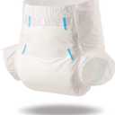 Littleforbig Diaper 2 Pieces - ABDry White Diapers (Large 36"-48")