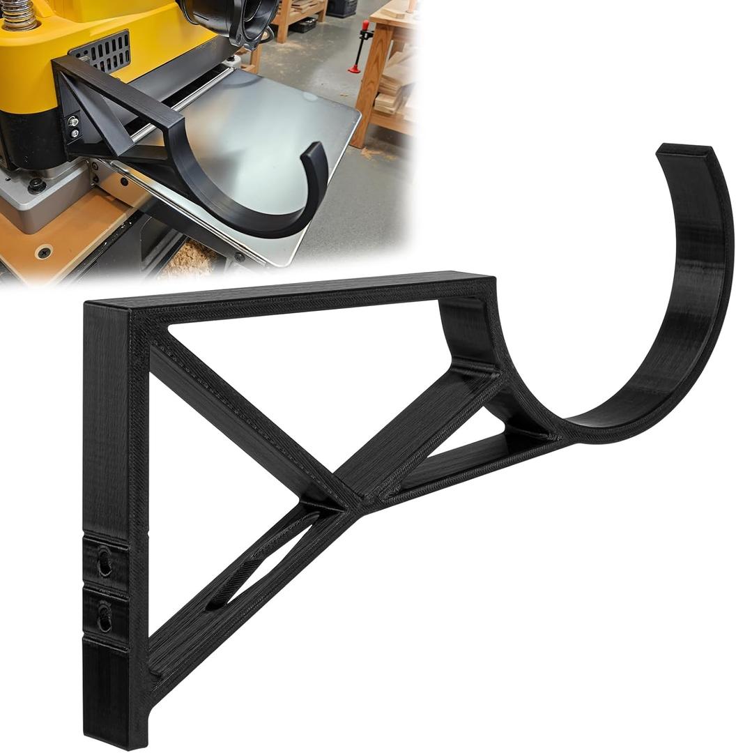 Dust Hose Bracket for DeWalt 735 Planer | Compatible with 2.5 & 4 Inch Hoses | Side Mount Attachment | Keeps Workspace Clear | Easy Installation (4 inch Hose)