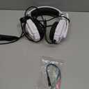 BENGOO Pro Gaming Headset for PS4 PS5 PC Xbox One Controller, Noise Cancelling Over Ear Headphones with Mic, LED Light, Bass Surround, Soft Memory Earmuffs for Laptop Mac - White