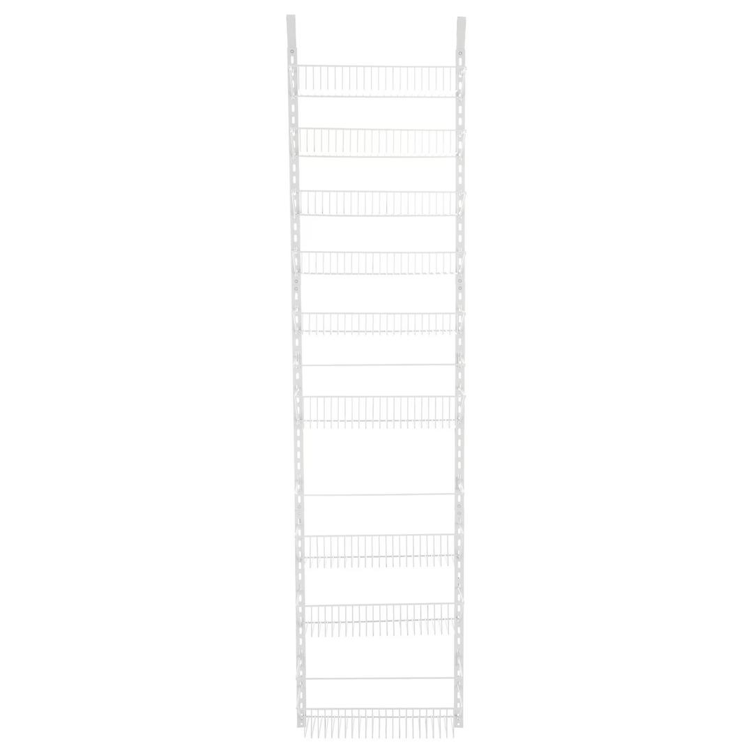 Home-Complete 9-Tier Over the Door Organizer with Adjustable Shelves, White