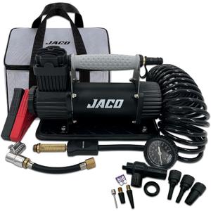 JACO 4X4 TrailPro Heavy Duty Portable Air Compressor - 3.5 CFM (12V/33A) | On x Off Road Tire Inflator Kit