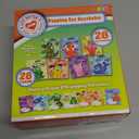 JOYIN 28 Packs Valentine's Day Gift Cards with Popping Eyes Animal Keychains for Kids Party Favor, Classroom Exchange Prizes, Valentines Greeting Cards