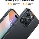 TORRAS Slim-Fit Designed for iPhone 15 Pro Case, Ultra Thin 15 Pro Phone Case, Velvety Feel, Lightweight Anti-Scratch Matte Hard iPhone 15 Pro Case 6.1 inch, Black | Slim-Fit, Ultra Thin, 15 Pro Phone Case, Velvety Feel, Lightweight