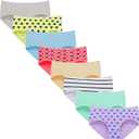 Girls Underwear Comfortable Panties for Teens Girls Briefs (12, Sky Blue)