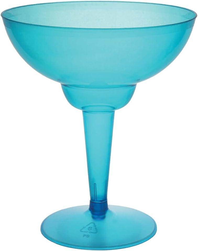 Plastic Margarita Glasses - Blue